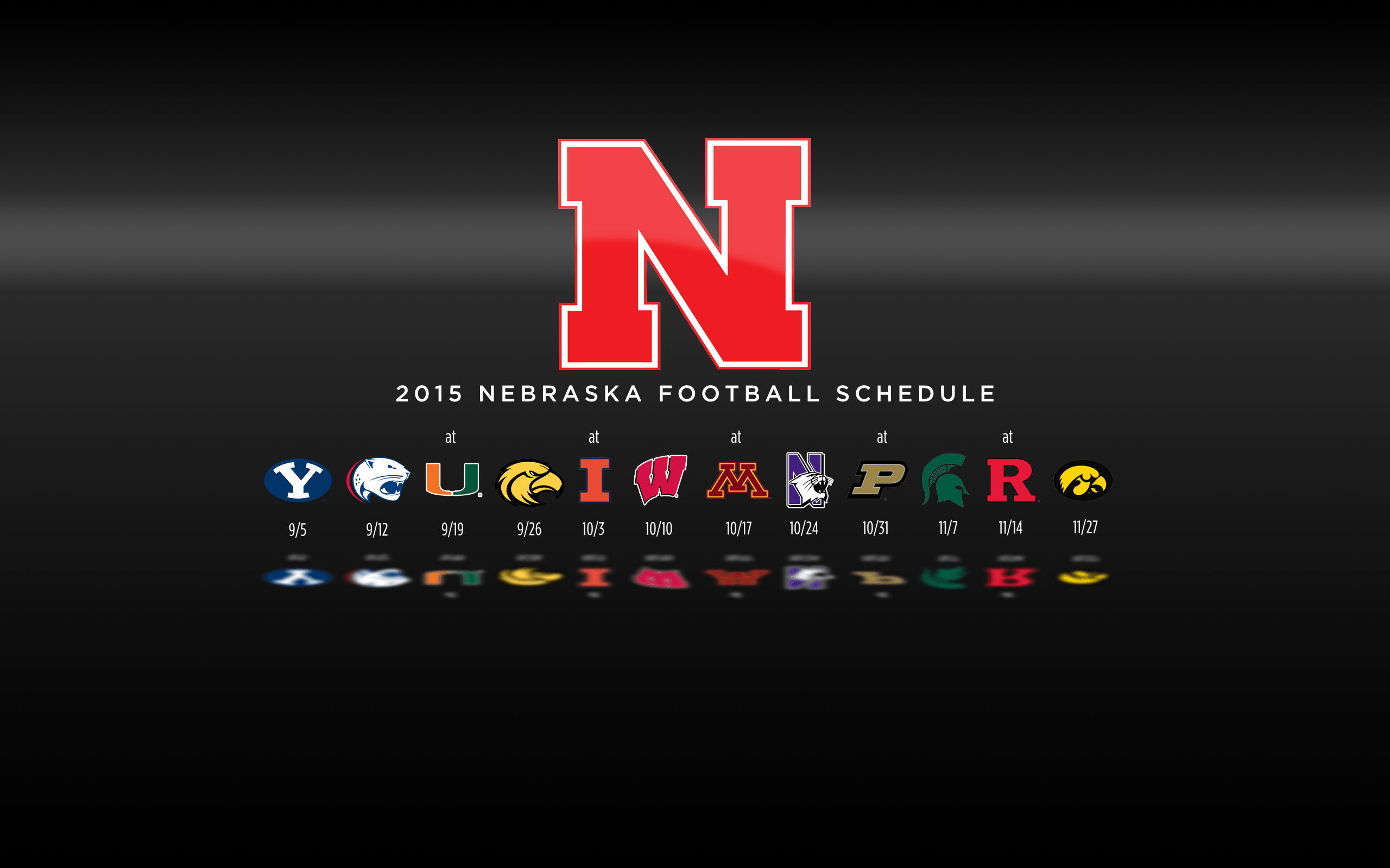 Nebraska Football Schedule Wallpaper