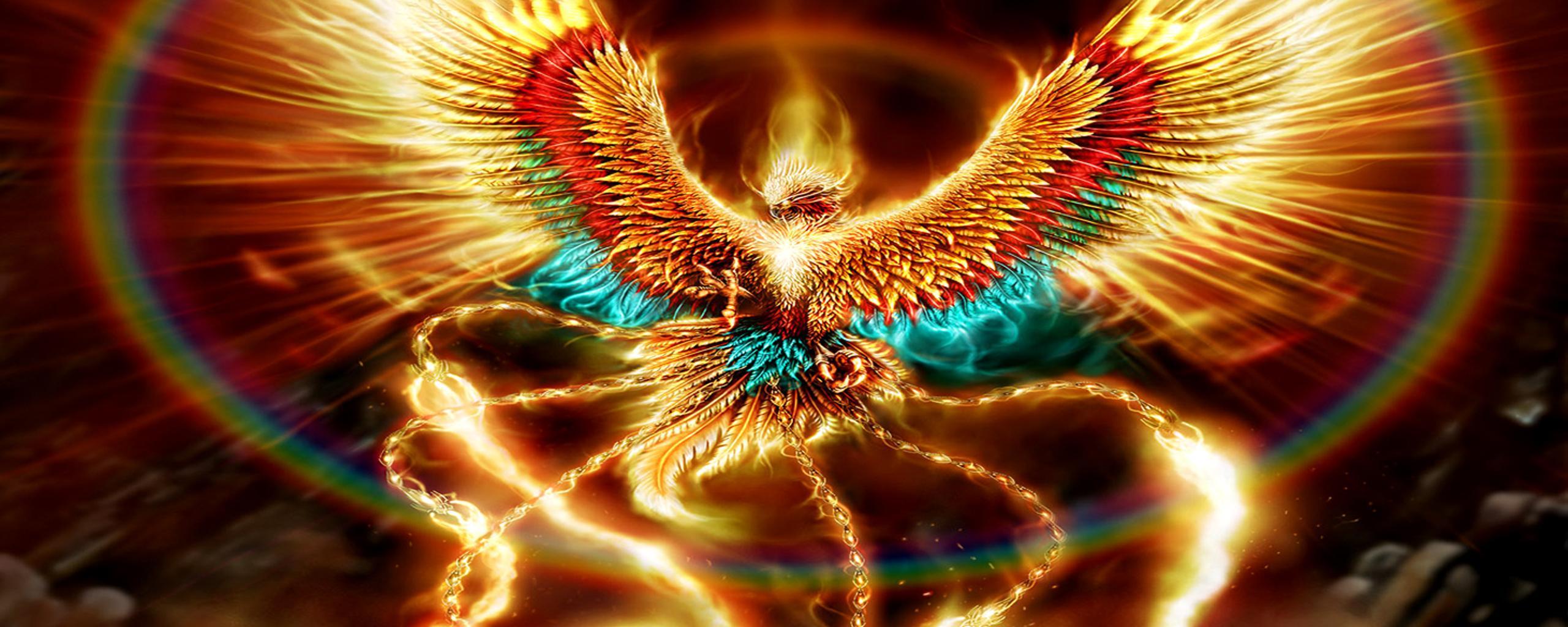 Dragons And Phoenix Rising From Ashes Wallpapers - Wallpaper Cave