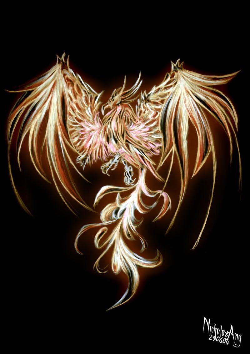 Phoenix Rising Wallpaper Dragons And Phoenix Rising From Ashes Wallpapers 