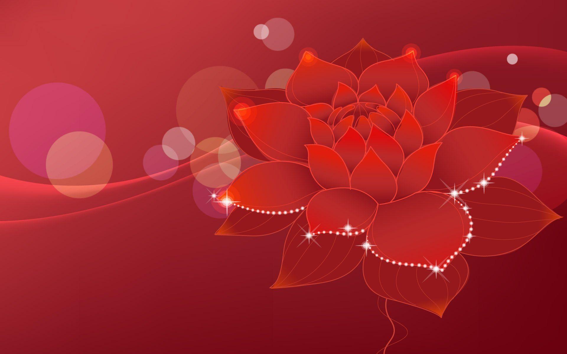 Red Flowers Background 757802