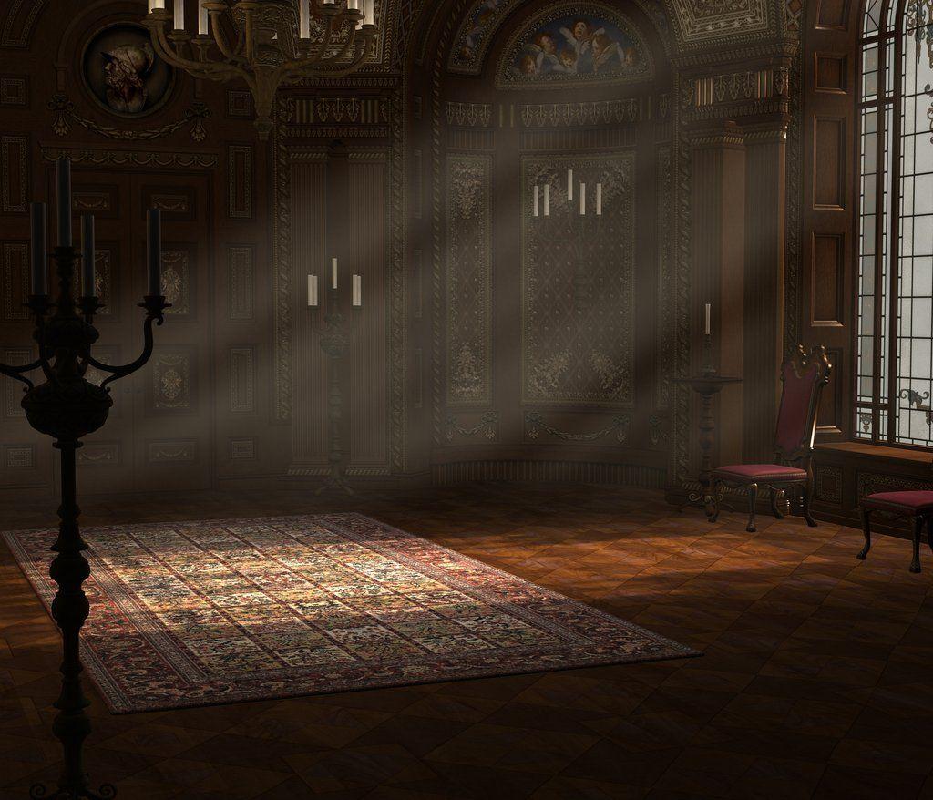 Baroque ballroom dark wood