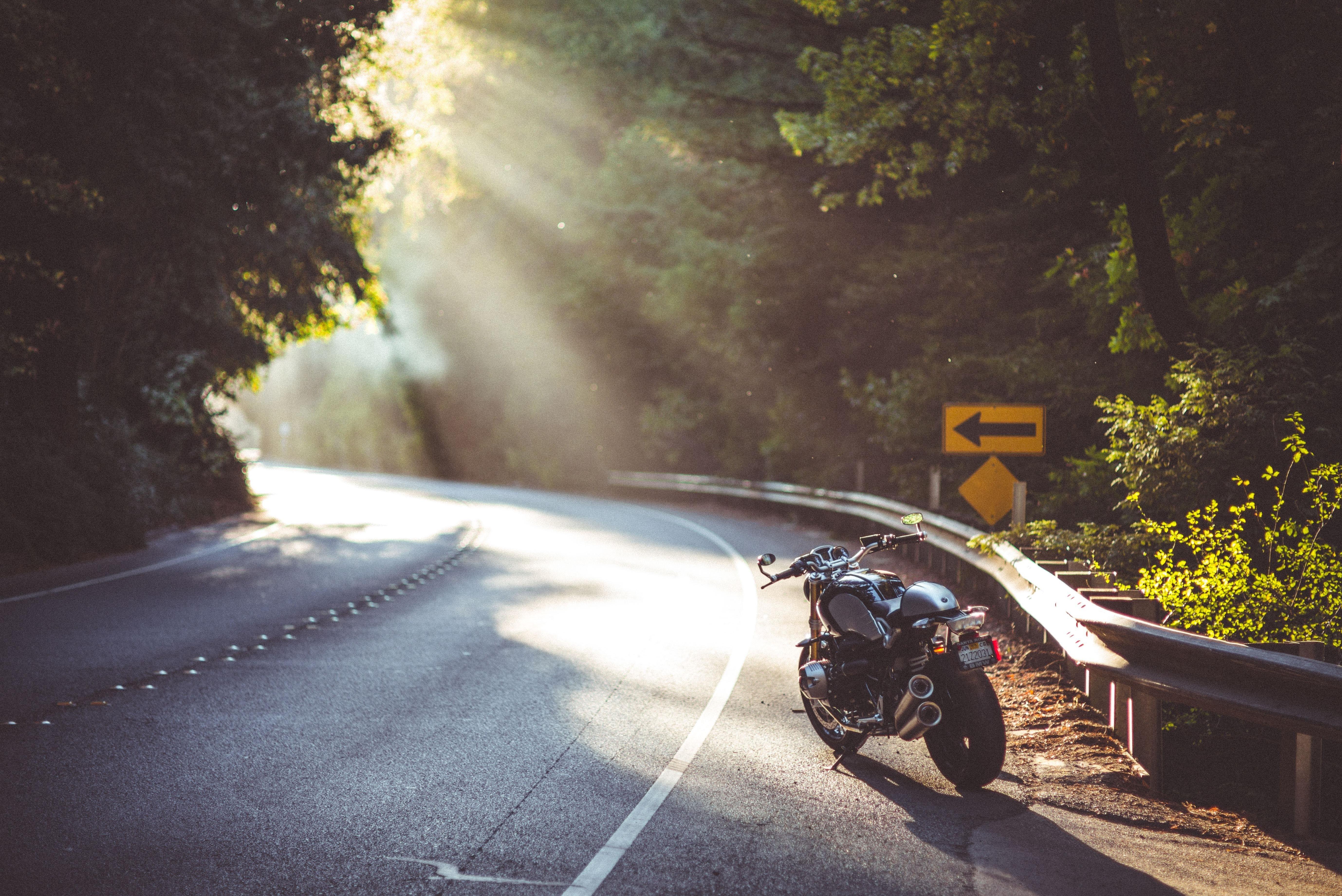 highway, Motorcycle, Sun Rays, Bmw NineT Wallpaper HD / Desktop