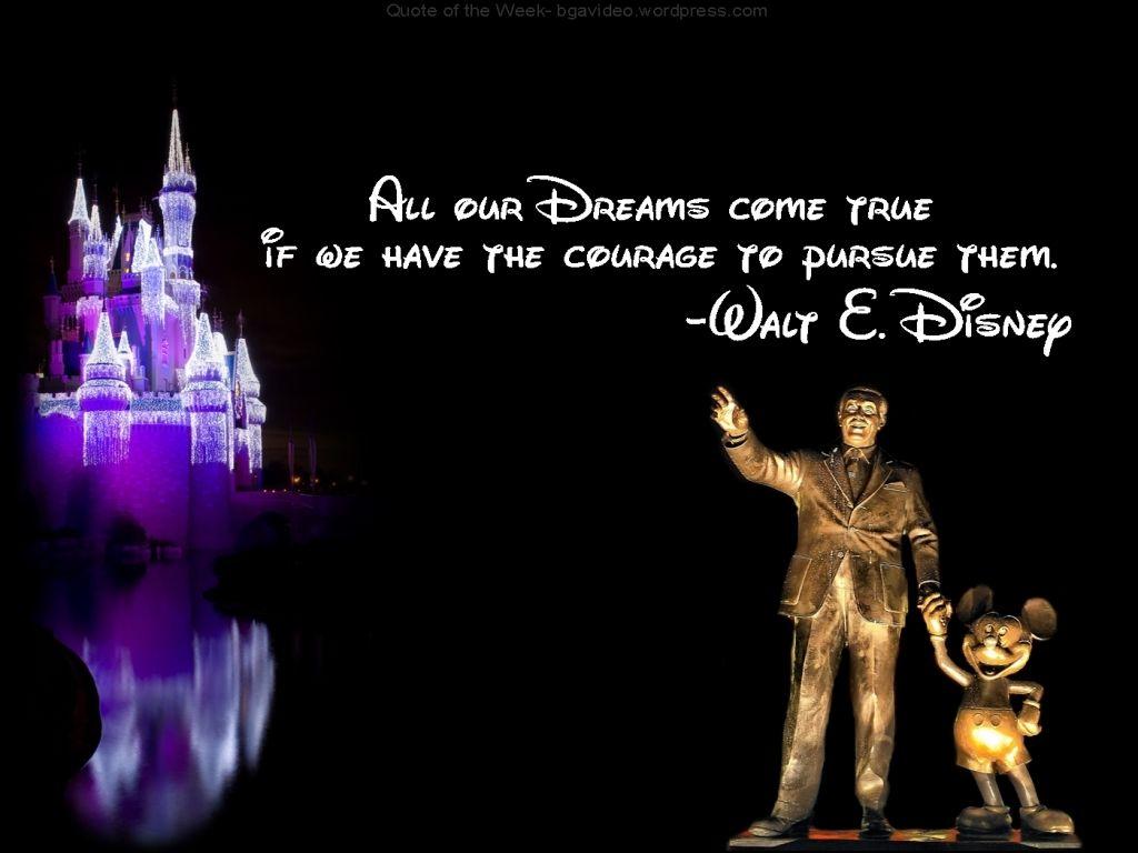 Walt Disney Inspirational Quote Disney Inspiring Quotes Wallpaper