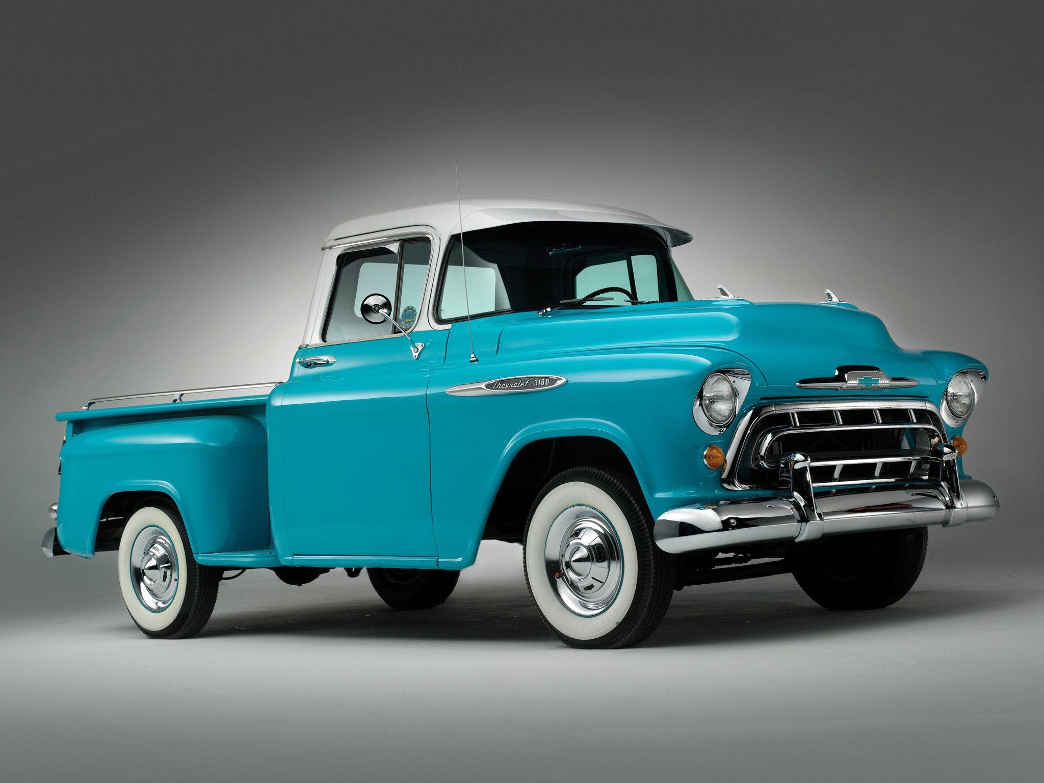 chevy 4400 truck. Chevrolet 3100 Pickup 1957 Wallpaper