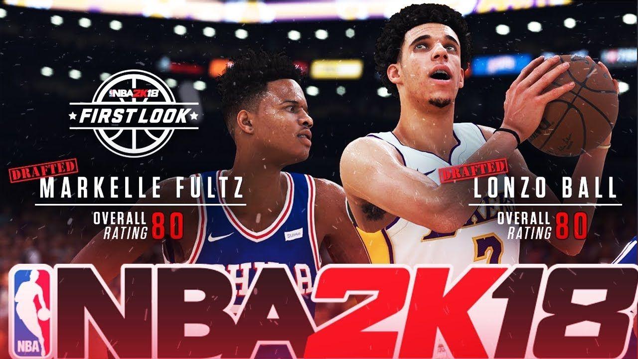 NBA 2K18 FIRST LOOK MARKELLE FULTZ & LONZO BALL. THEY BOTH 80