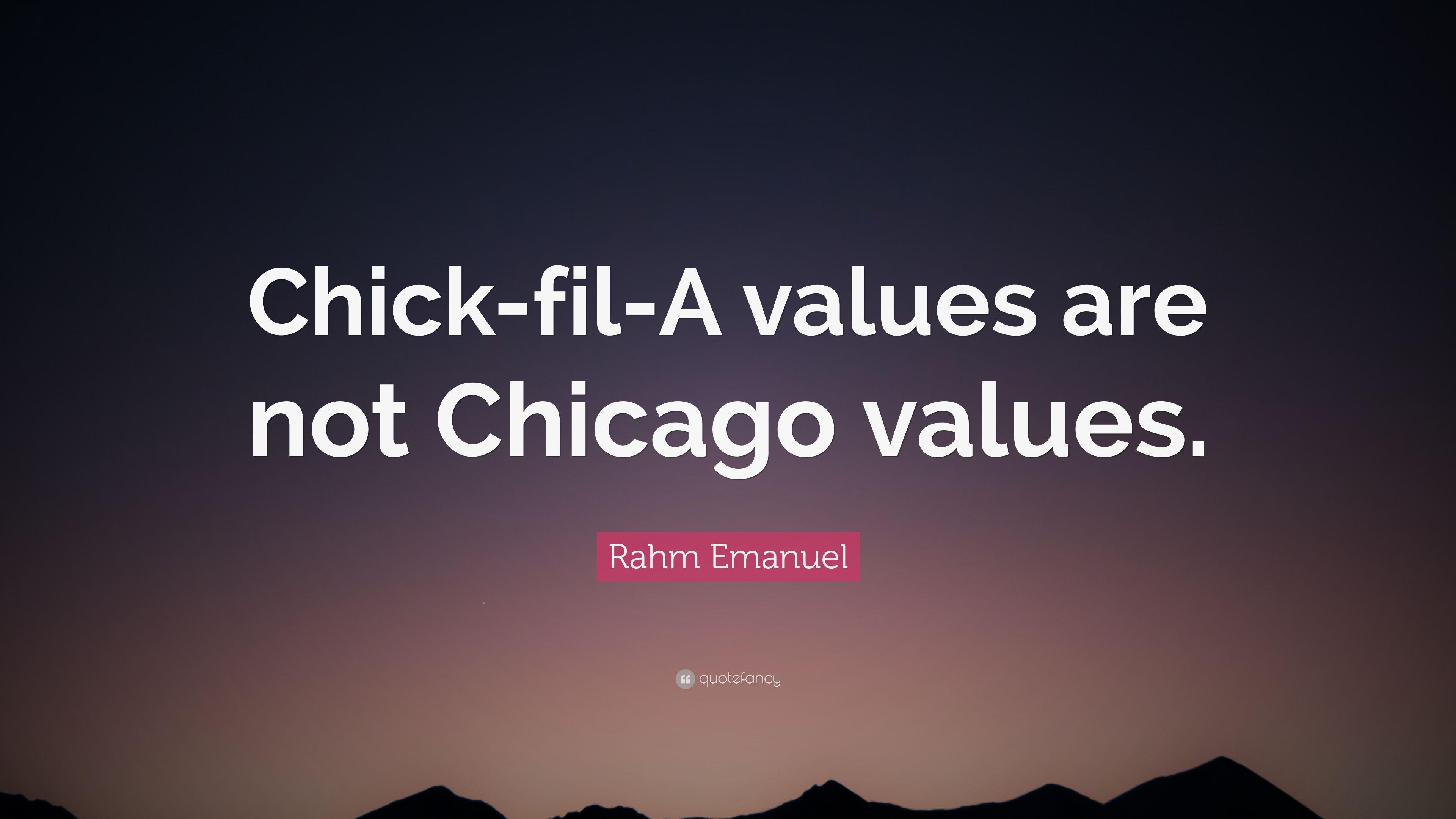 Rahm Emanuel Quote: “Chick