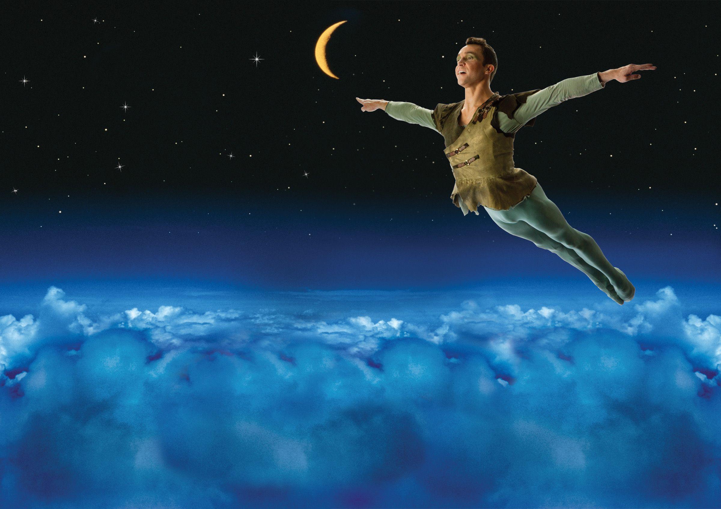 Peter Pan Flying Background