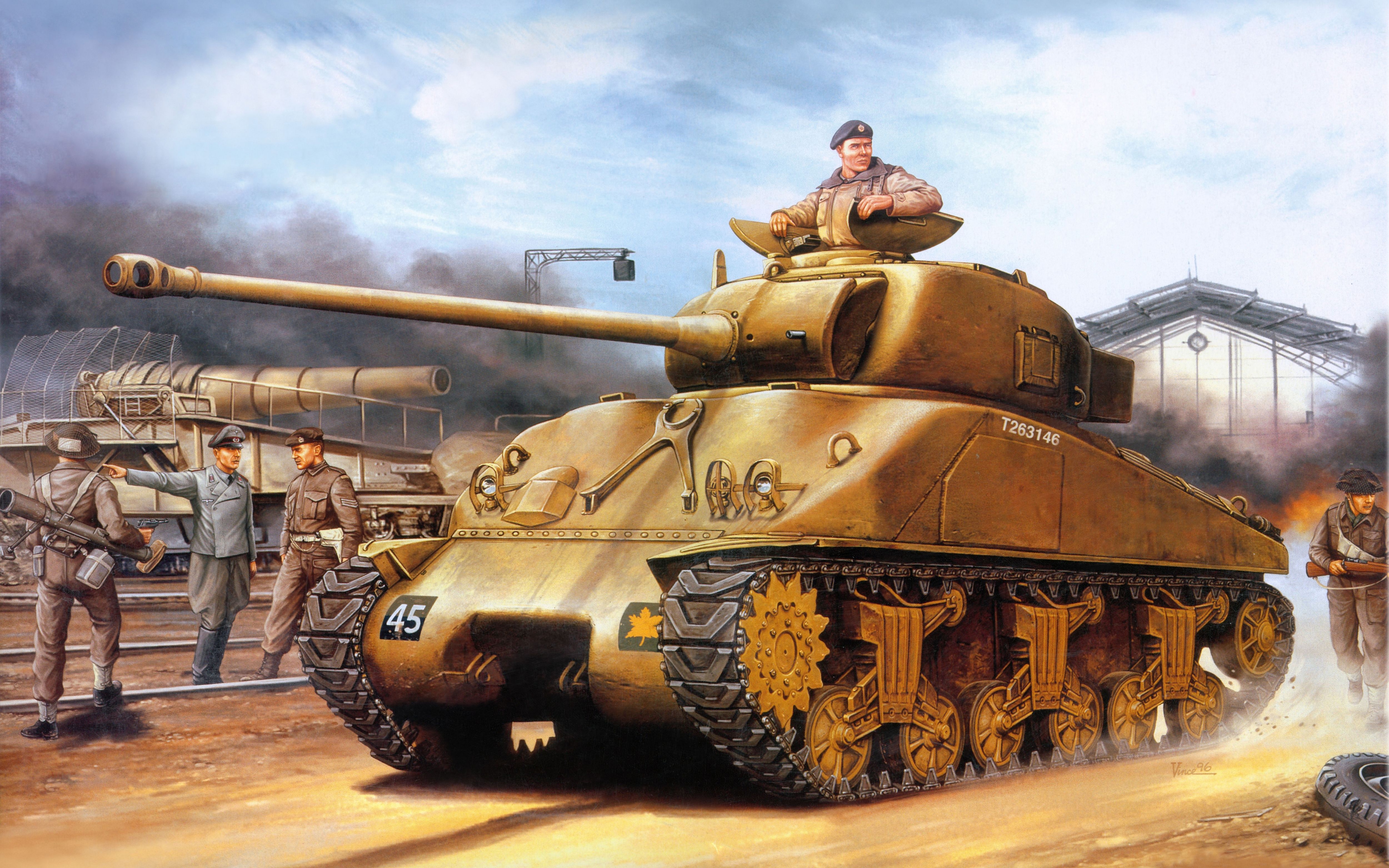 M4 Sherman HD Wallpaper