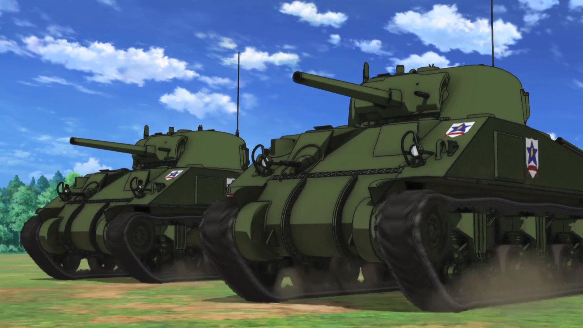 M4 Sherman (Girls und Panzer) Full HD Wallpaper and Background