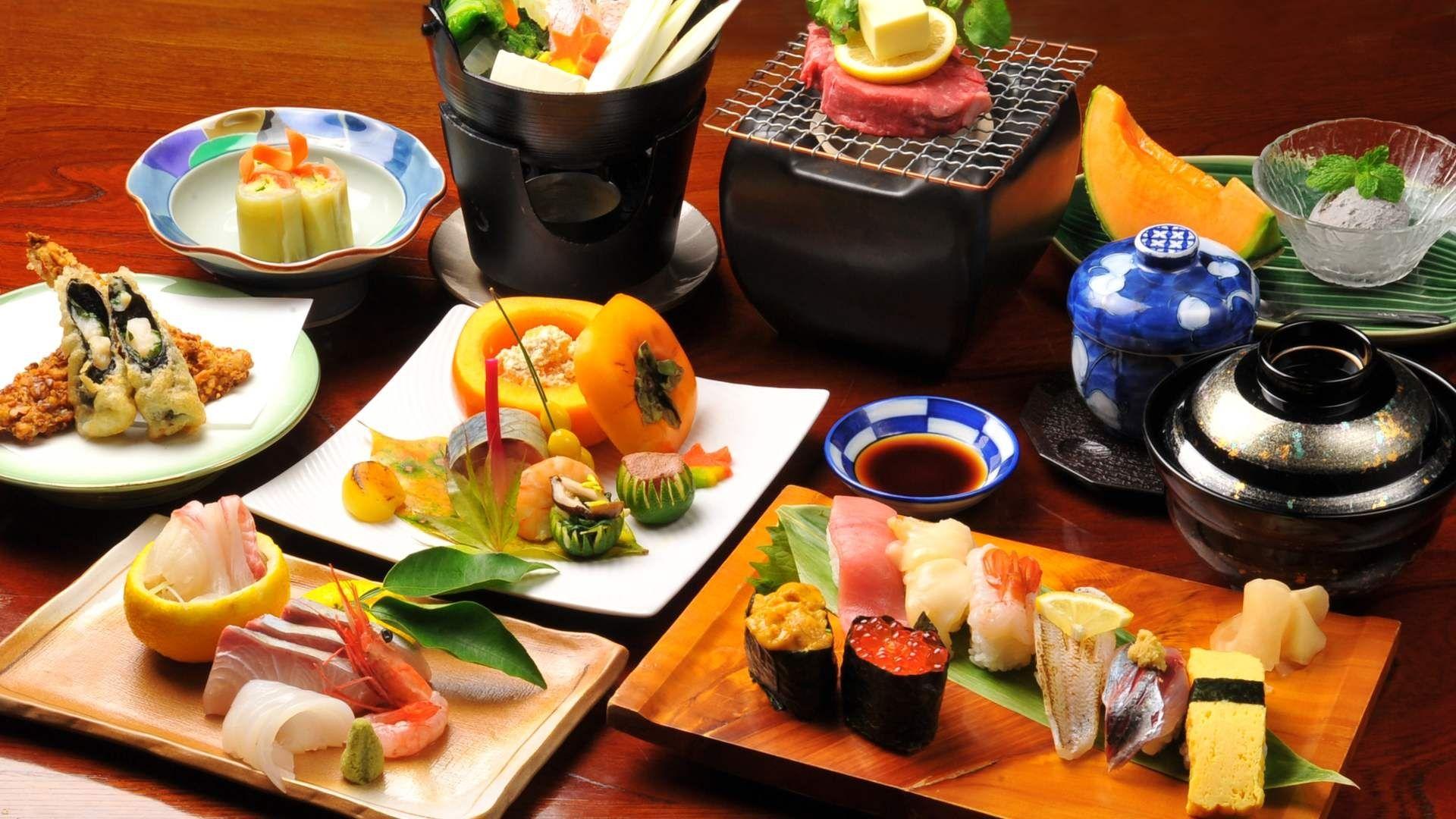 Download Wallpaper 1920x1080 Japanese cuisine, Food, Dinner Full