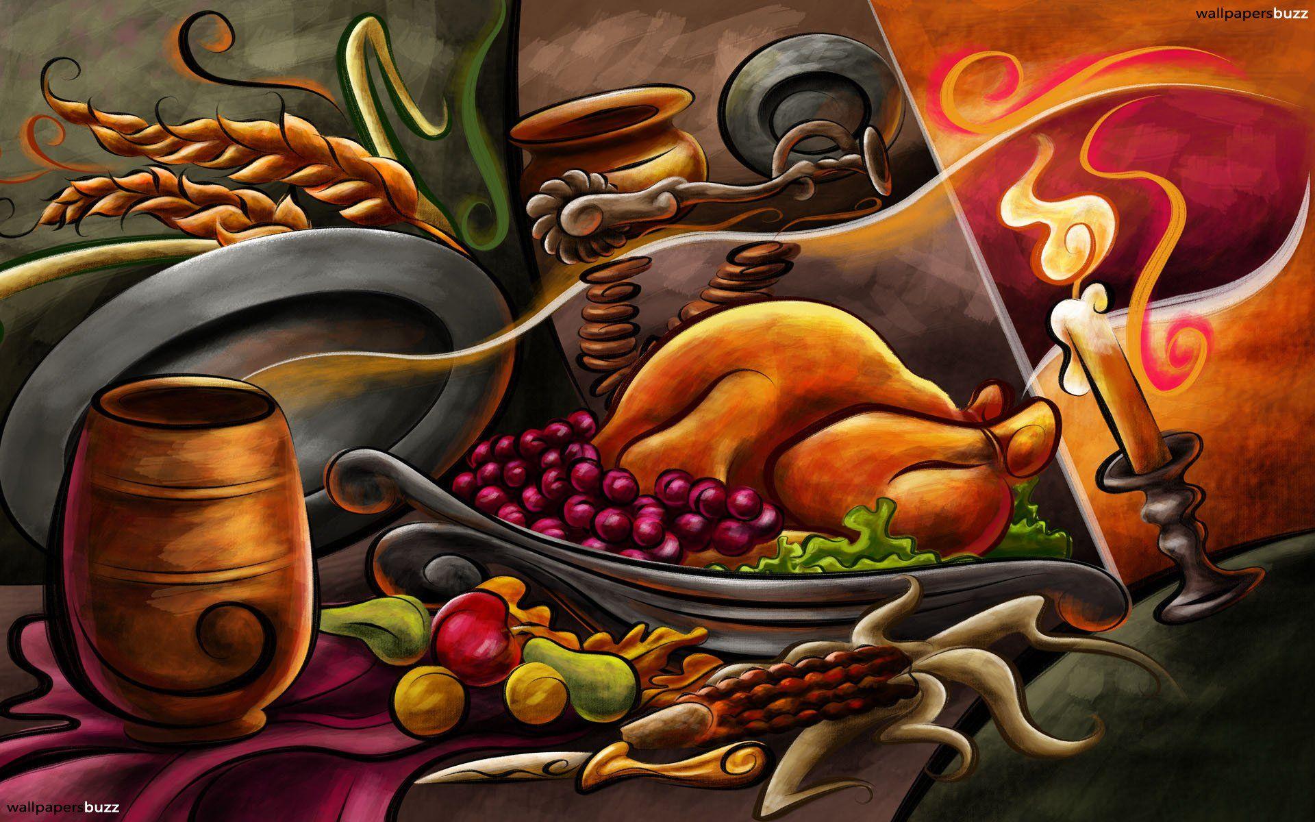 Thanksgiving Dinner HD Wallpaper