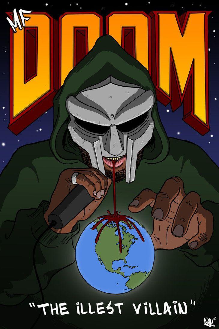 MF DOOM vinyl decal sticker madvillan rapper King Geedorah dimes gorillaz |  eBay