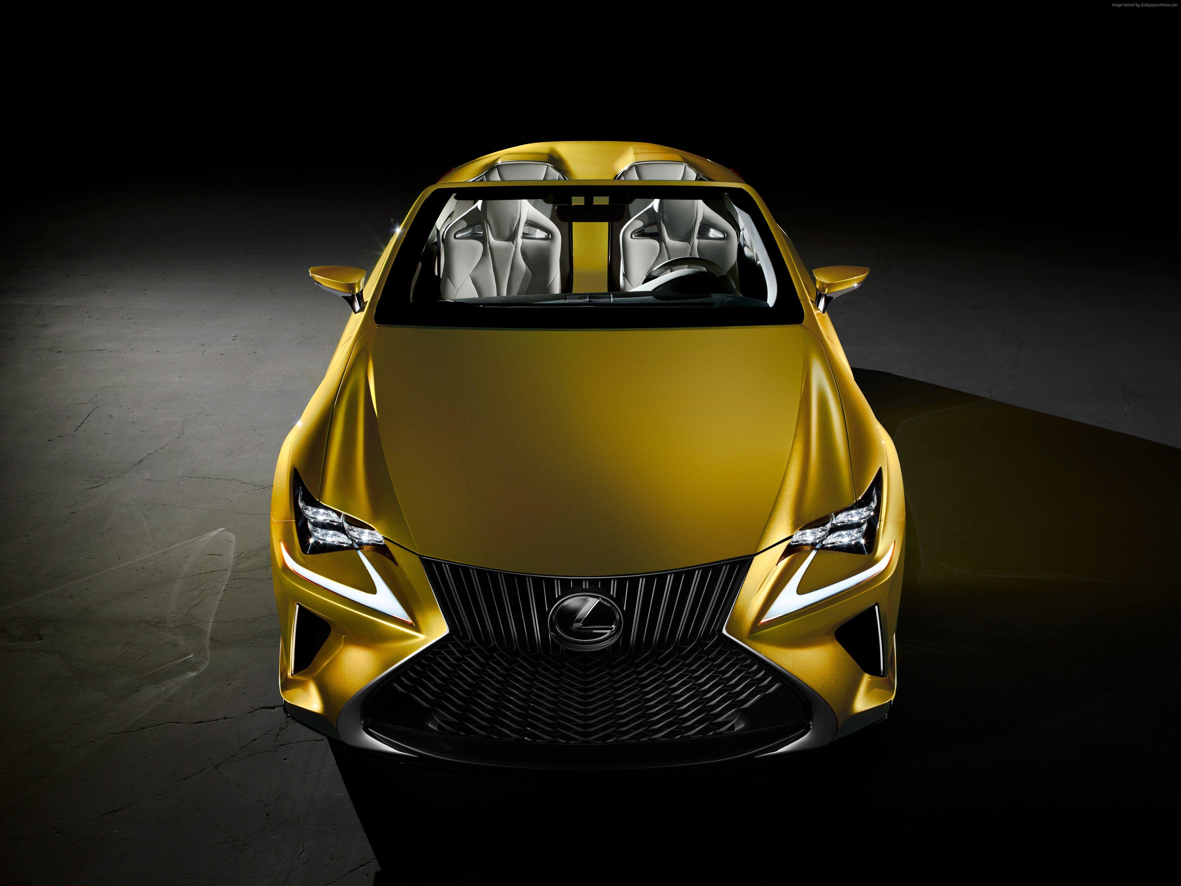 Wallpaper Lexus LF C Supercar, Concept, Gold, Luxury Cars, Test
