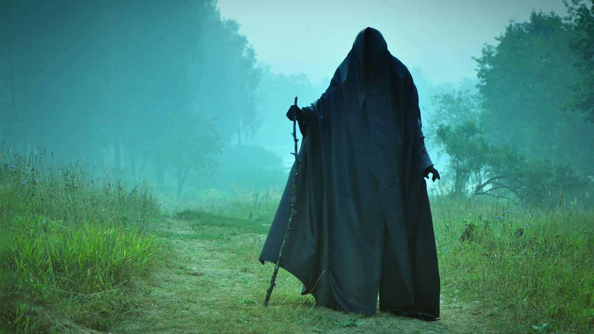 Dark horror grim reaper gothic death landscapes mood spirits ghost