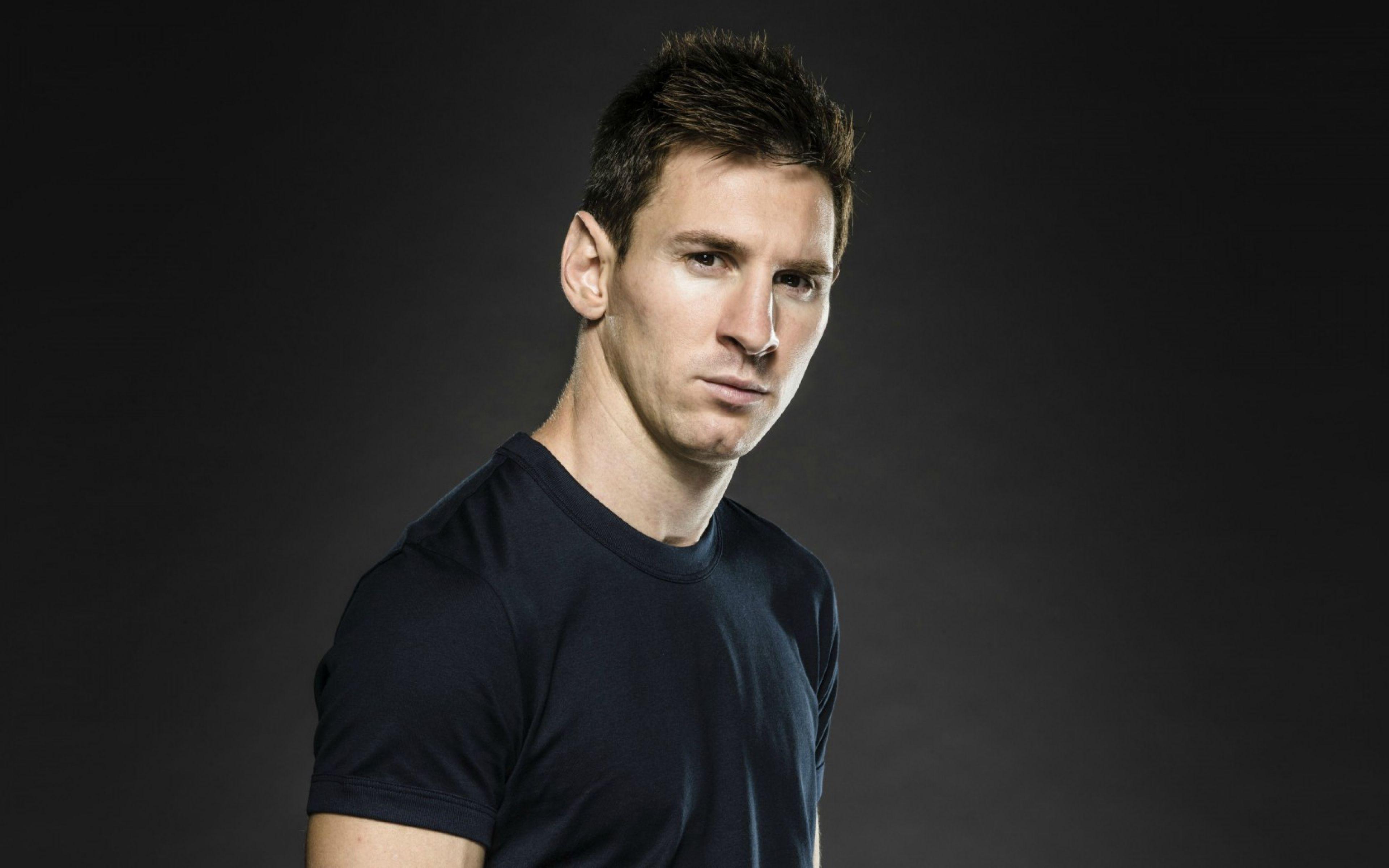 Lionel Messi Adidas Commercial HD Wallpaper Black Shirt