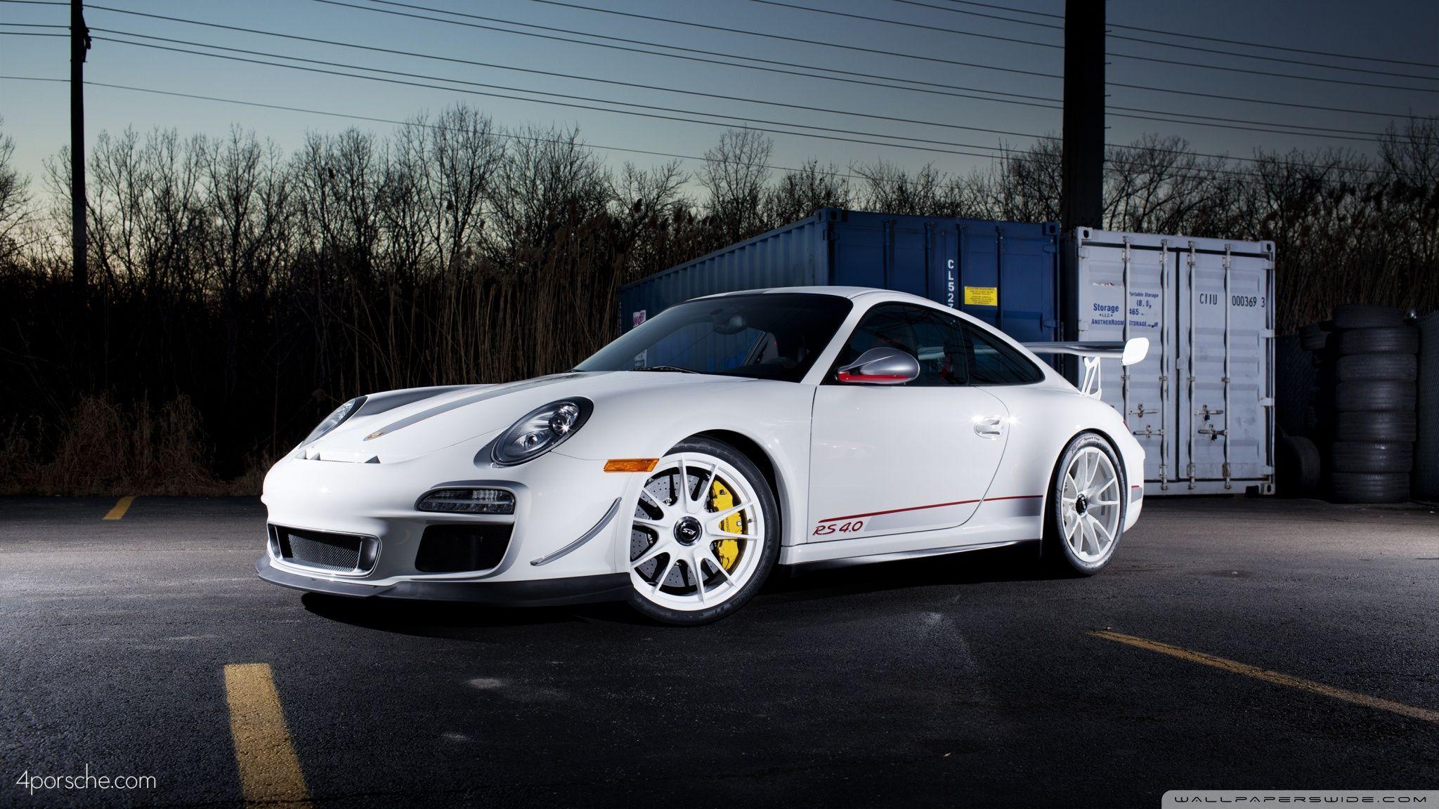 White 2012 Porsche 911 GT3 RS 4.0 HD desktop wallpaper