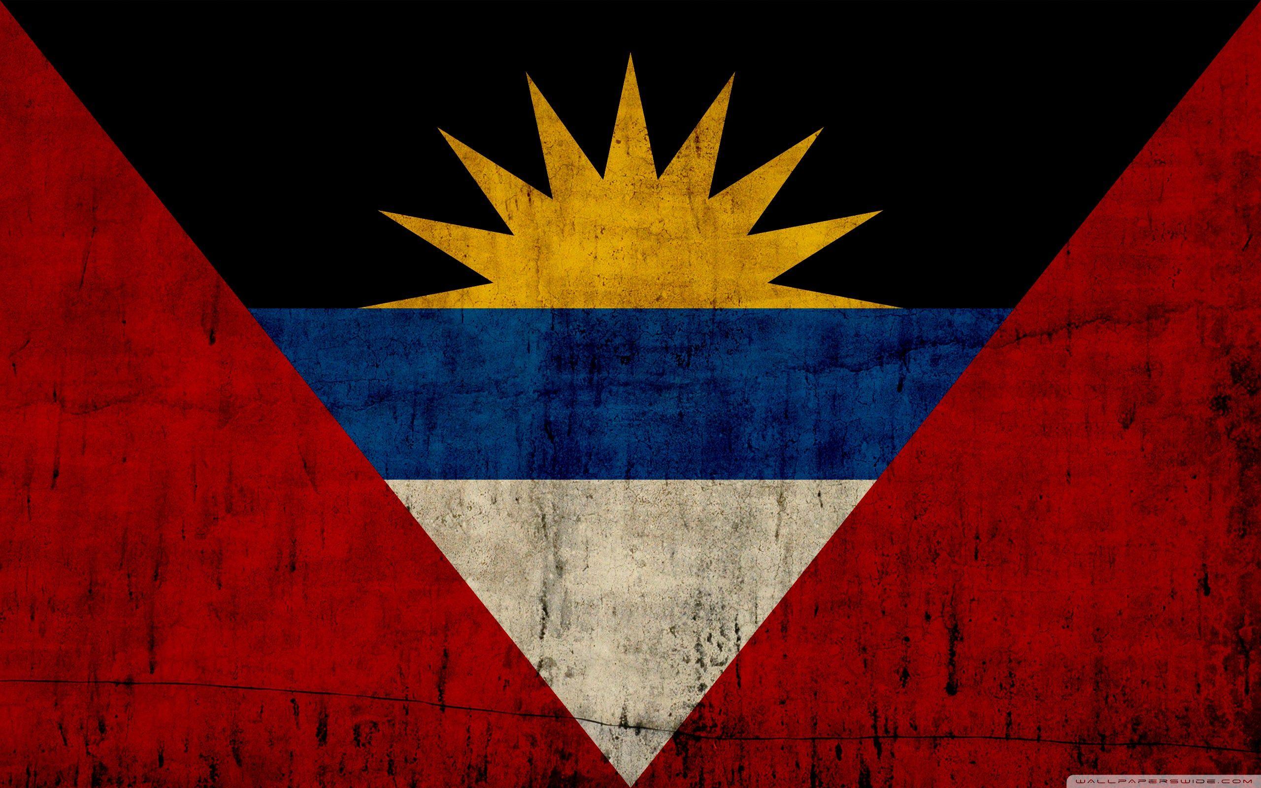 Grunge Flag Of Antigua And Barbuda HD desktop wallpaper