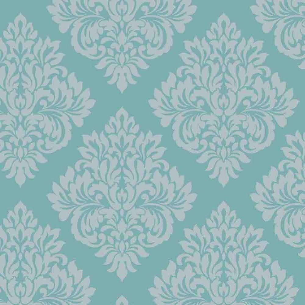 Teal and Gold Wallpaper