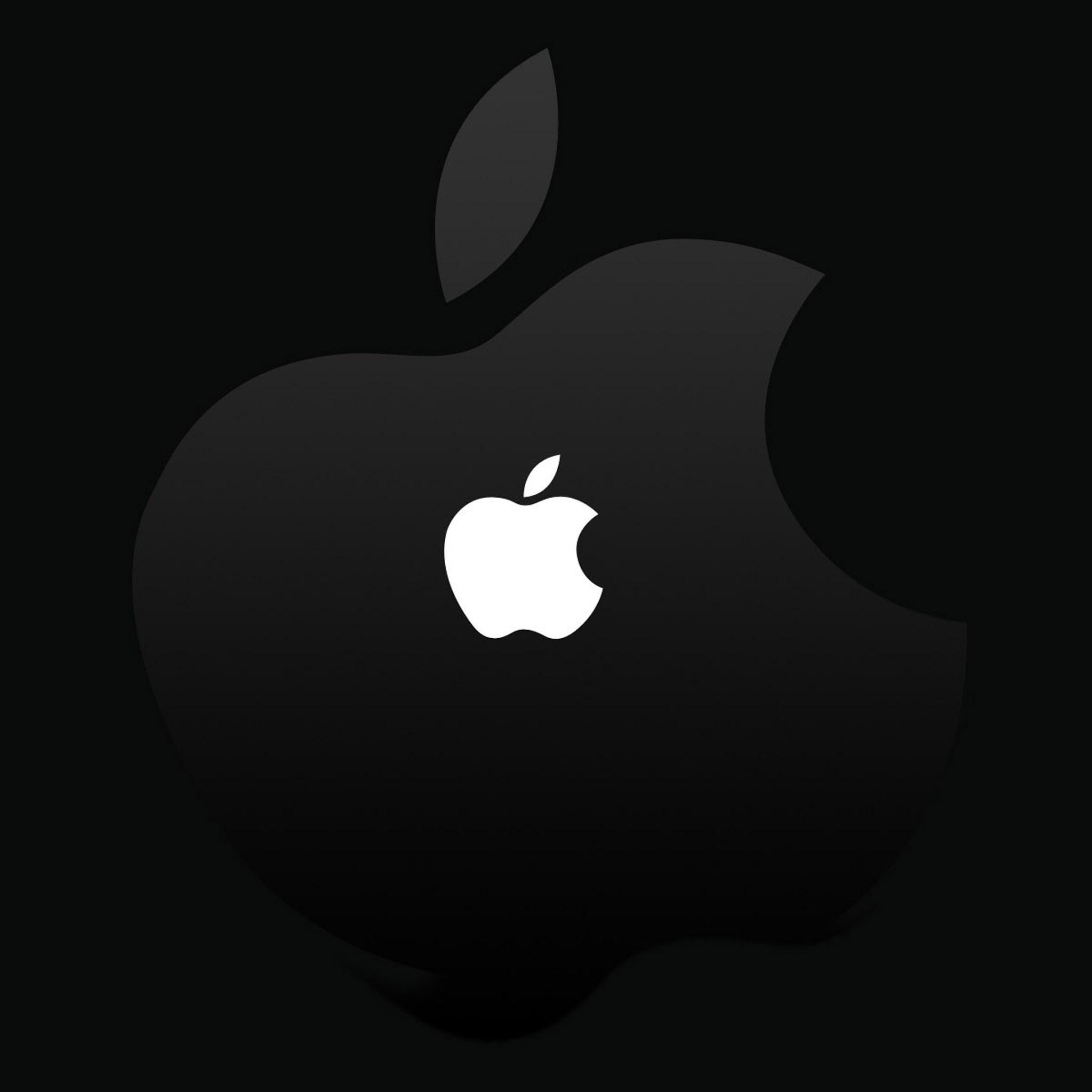 Apple Black Logo Wallpaper
