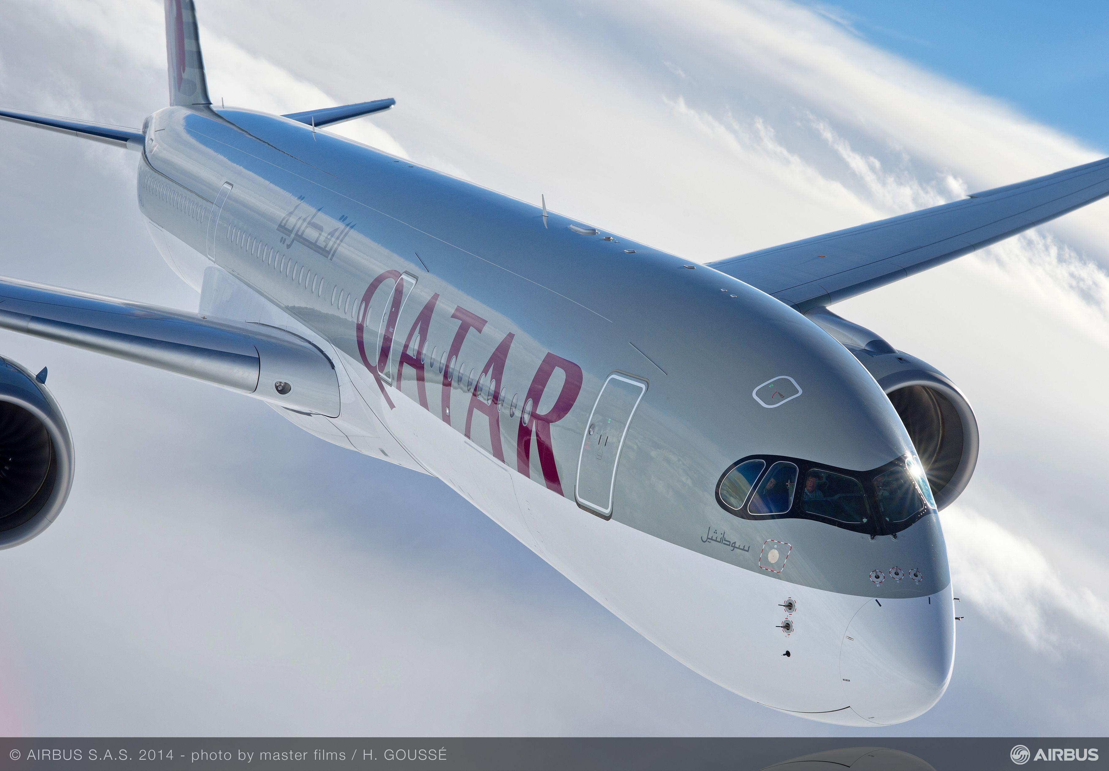 Airbus delivers first ever A350 XWB to Qatar Airways. Airbus