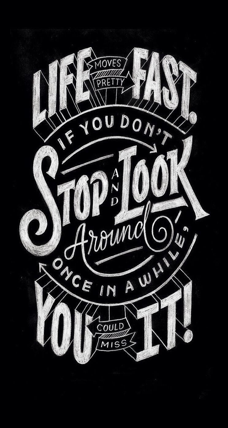 Typography iPhone Wallpaper Download For Free. Fast quotes