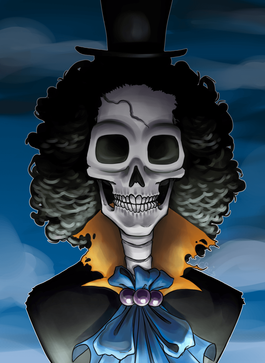 brook one piece wallpaper android