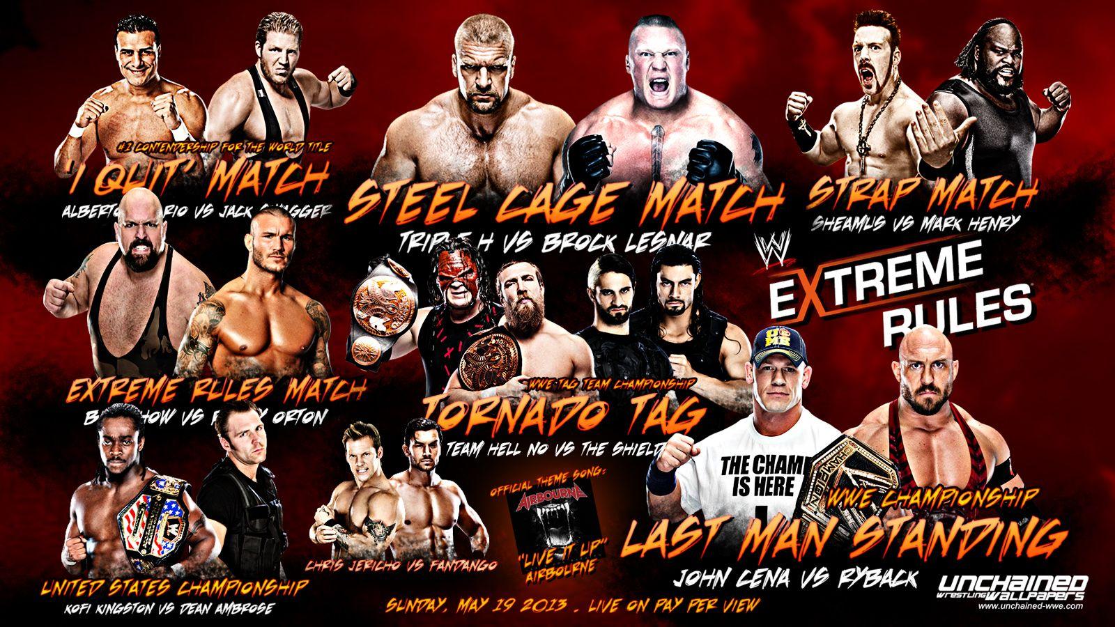 Thoughts: WWE Extreme Rules 5.19.13 John Cena, Ryback, Triple H