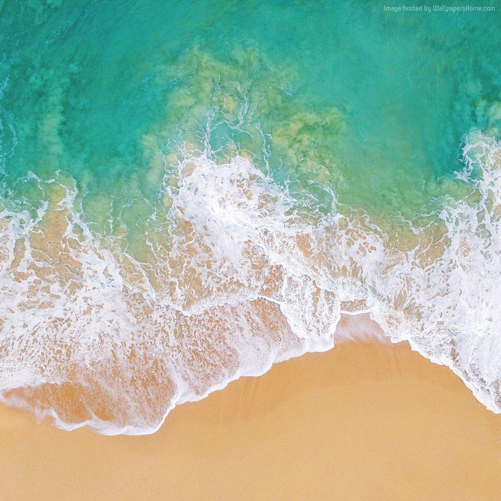 Wallpaper iOS 4k, 5k, beach, ocean, OS