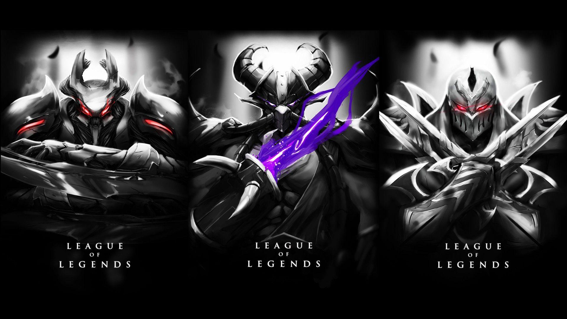 League Of Legends, Nocturne, Kassadin, Zed Wallpaper HD / Desktop