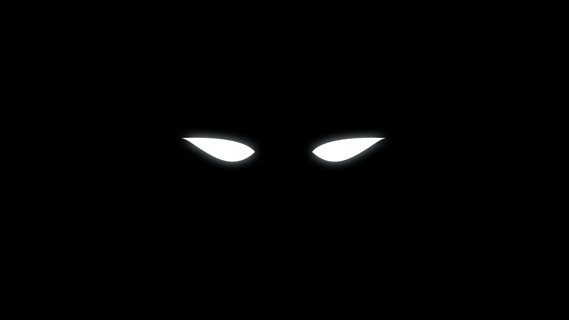 Black Screen With Eyes Wallpaper