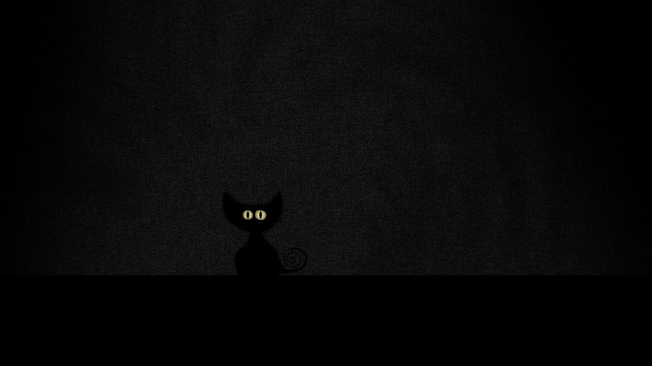 Cat Minimalism Black Eyes Wallpaper Image Wallpaper
