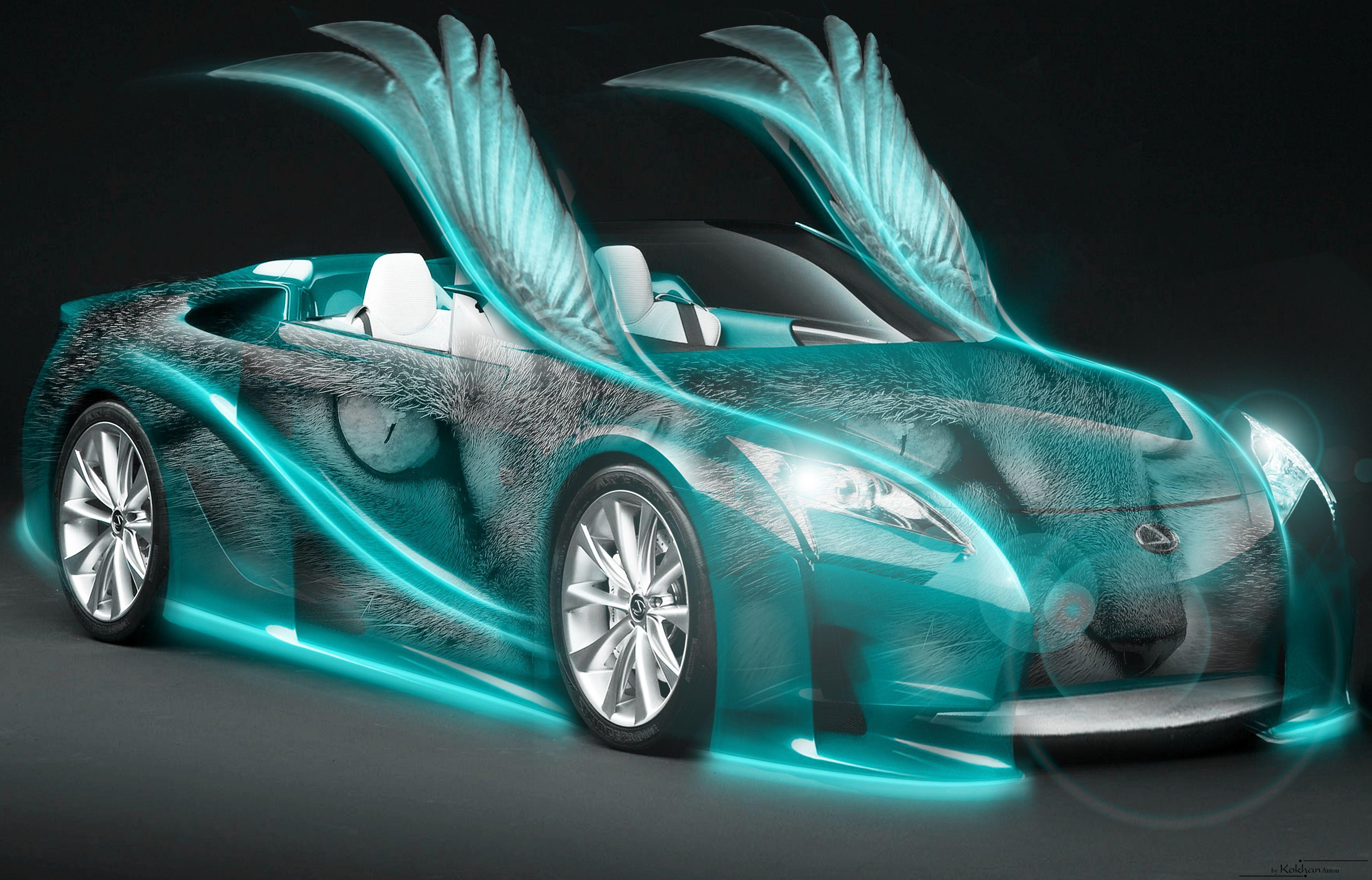 neon cars. Download wallpaper neon, Car, wings free desktop