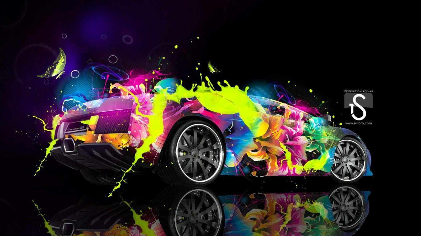 Colorful Lambo HD desktop wallpaper, Widescreen, High Definition