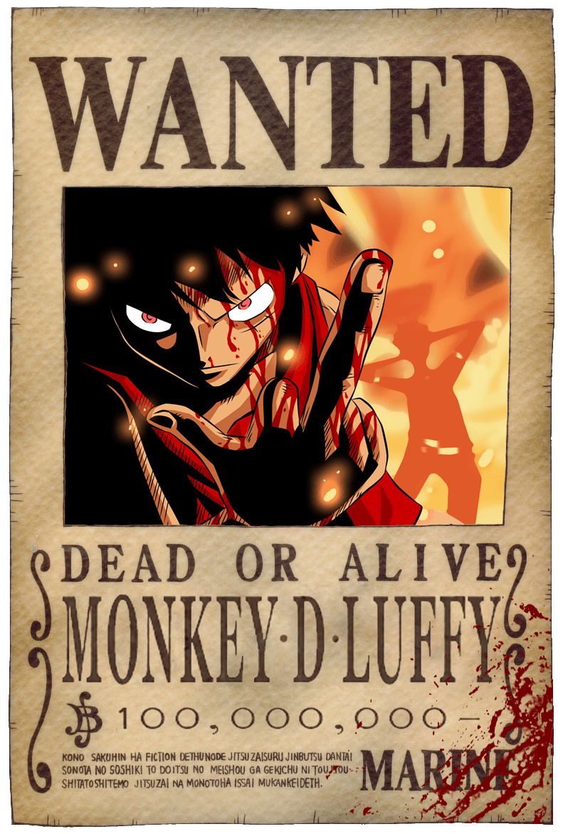 Monkey D Luffy Wanted Poster Wallpaper - One Piece HD 24