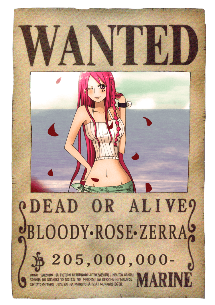 One Piece Oc Wanted Poster