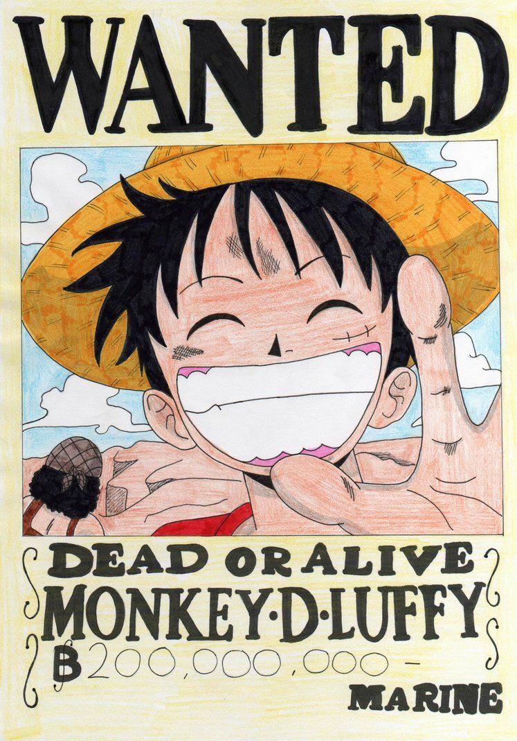One Piece Luffy Wanted Wallpapers
