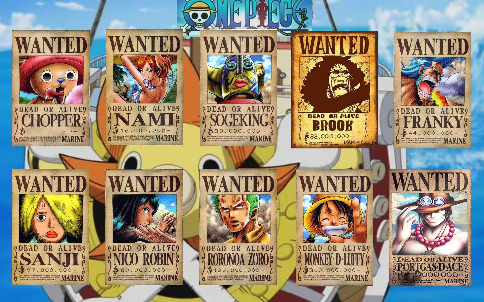 one piece wanted posters wallpapers » Wallppapers Gallery