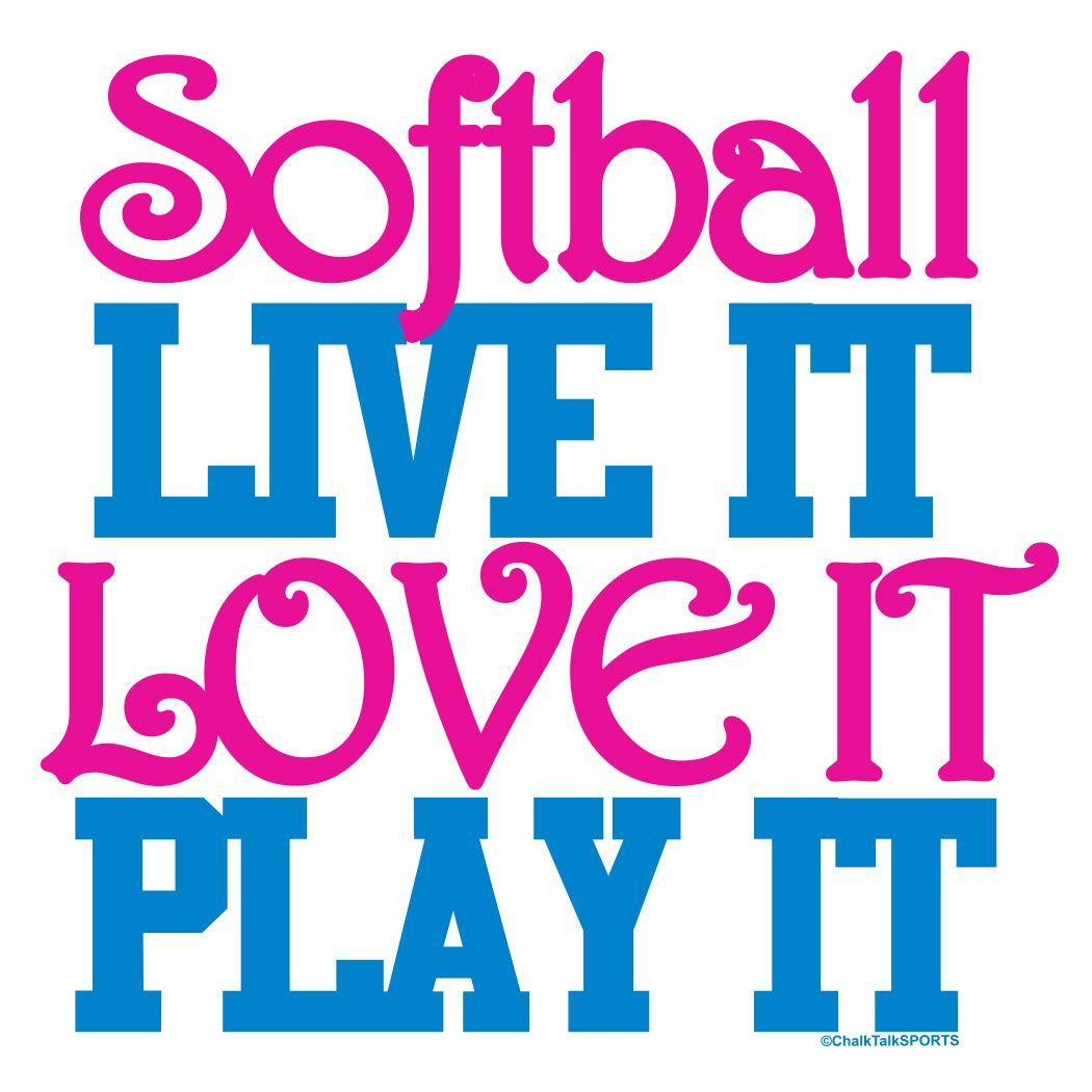 Softball Pillowcase Softball Live It Love It Play It. softball