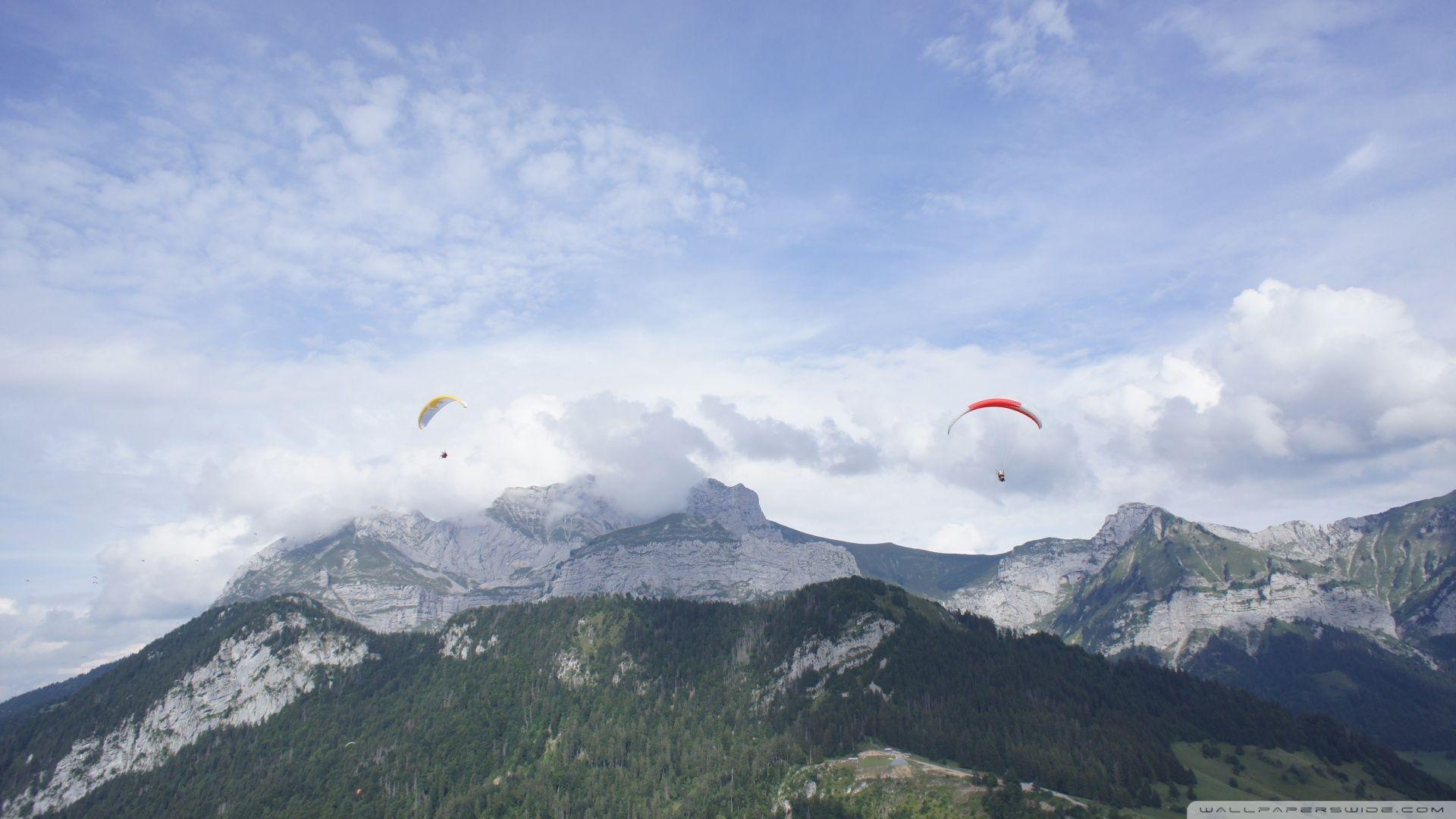 parapente paragliding HD desktop wallpaper, High Definition