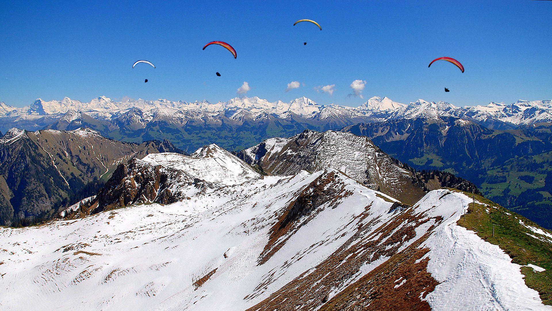 Paragliding Full HD Wallpaper and Backgroundx1080