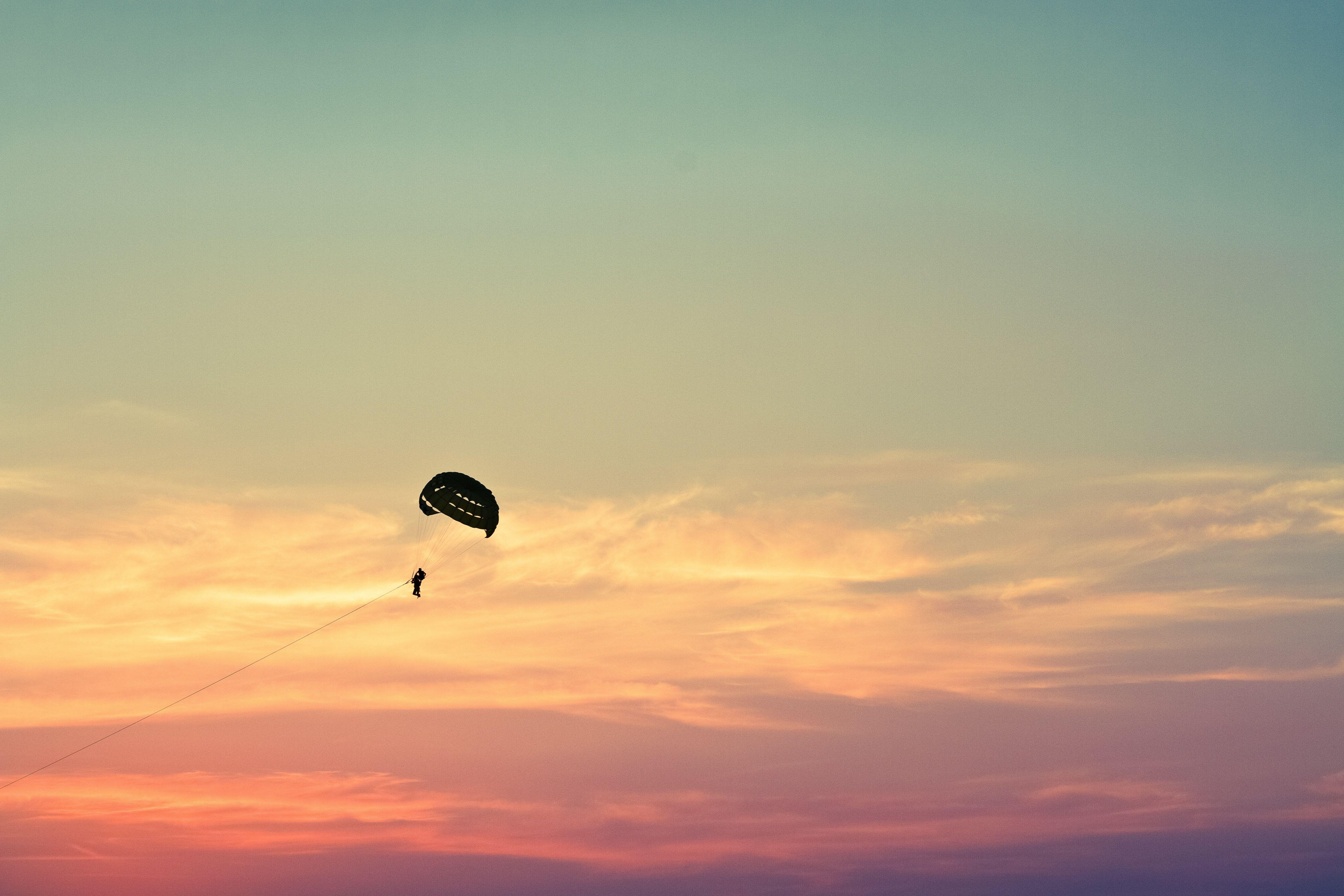 Wallpaper Parasailing, Paragliding, Flying, Sky HD, Picture, Image