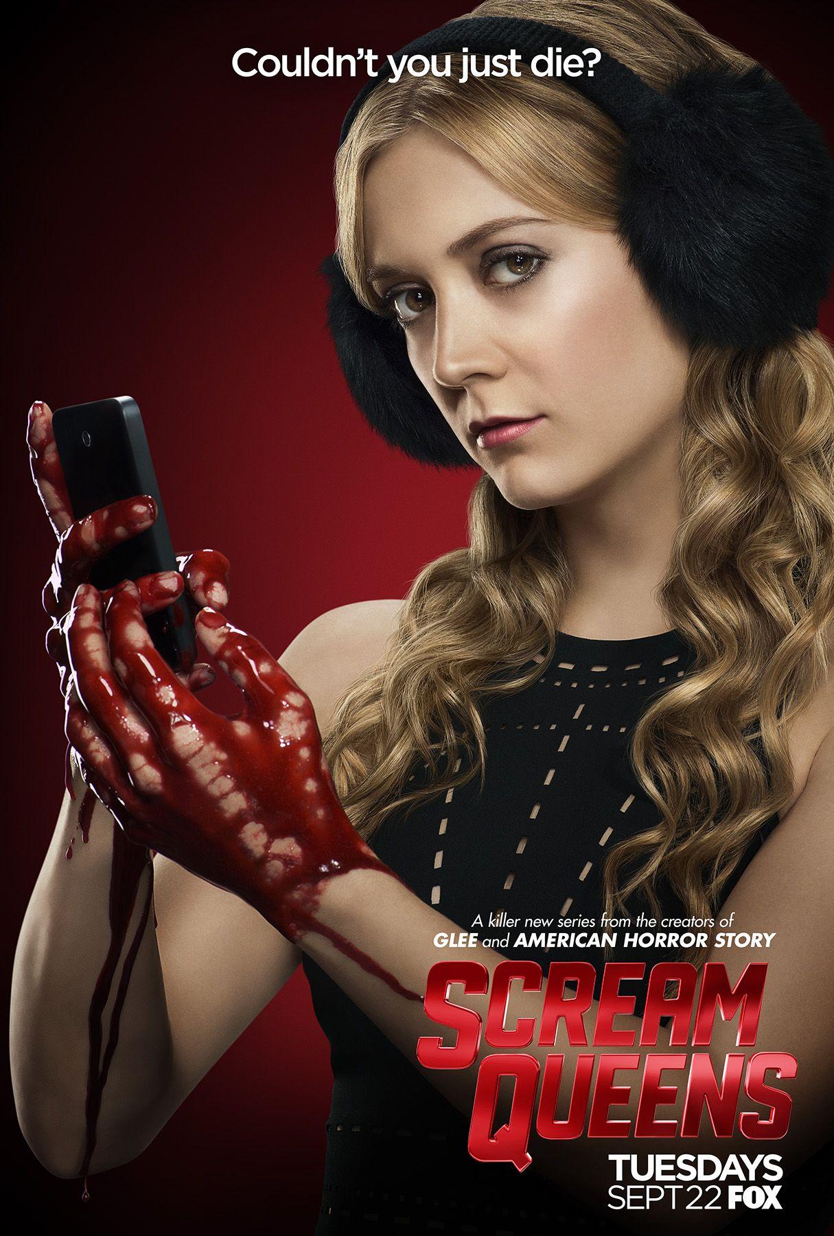 Check out Everyone has blood on their hands. Scream queens