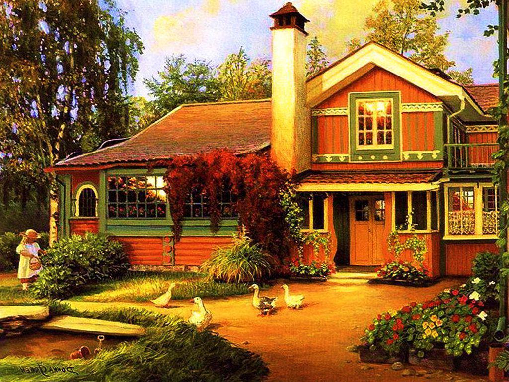 Gallery For: Beautiful Cottage Wallpaper, Beautiful Cottage