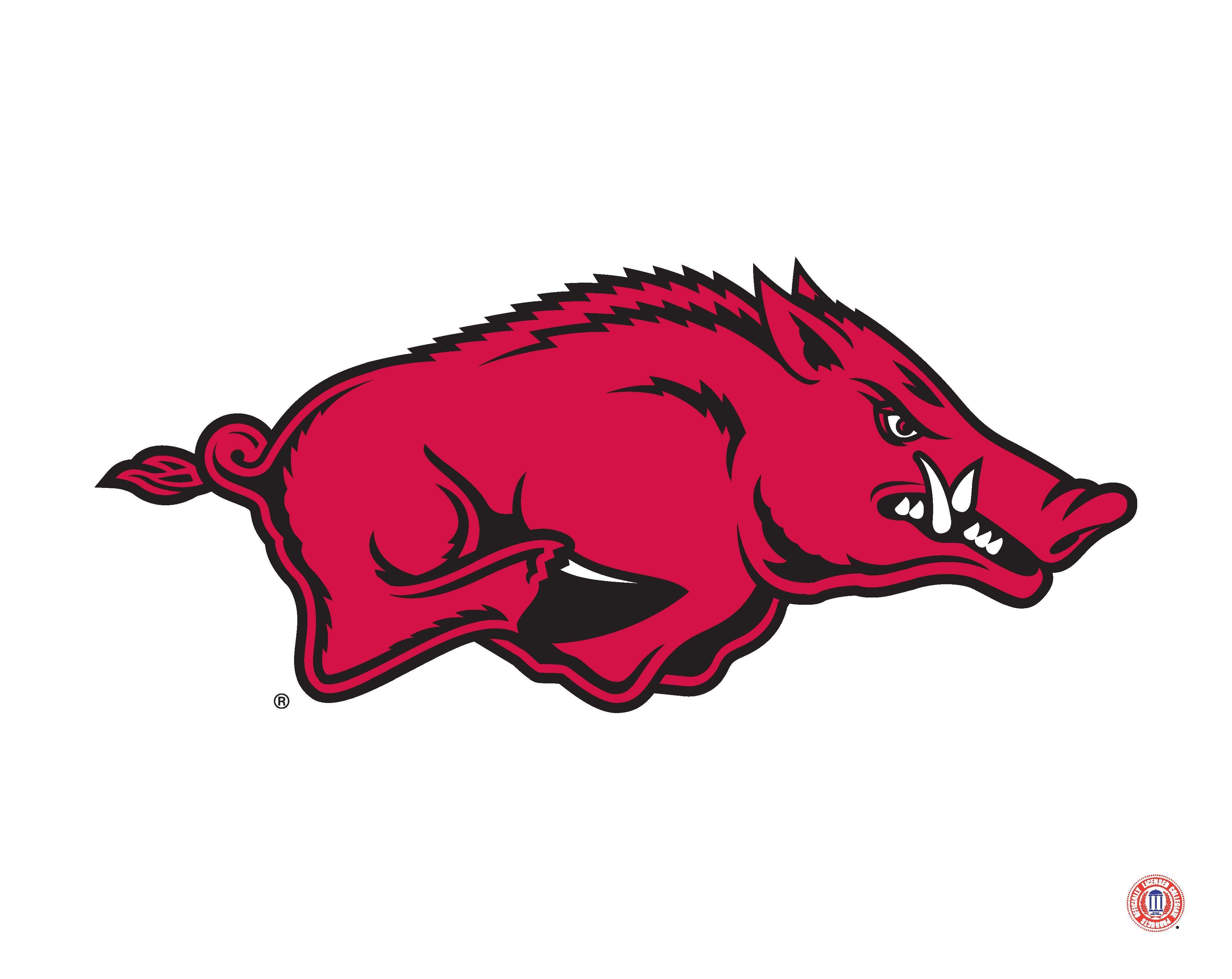 Arkansas Razorbacks mascot logo