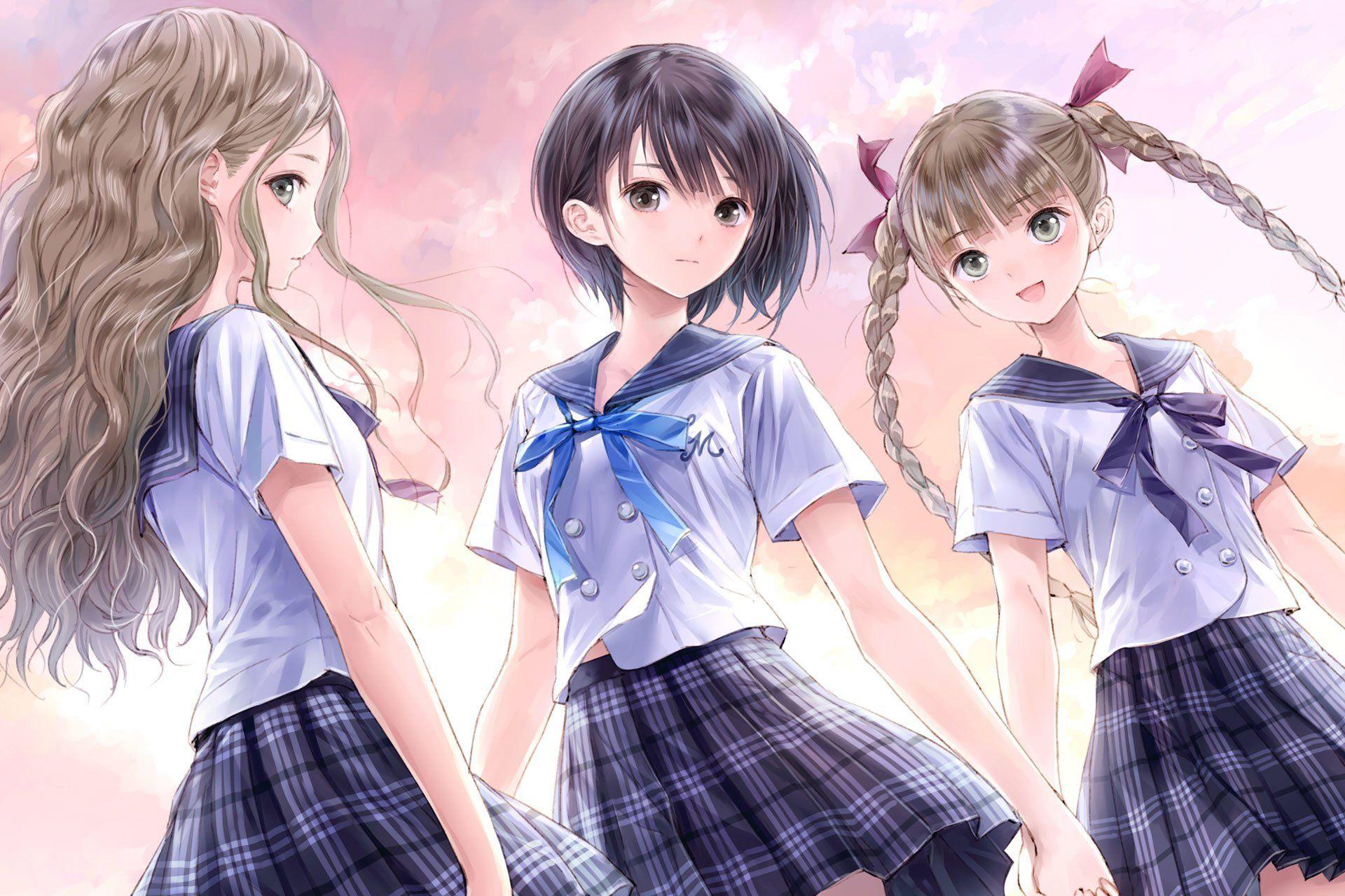 Blue Reflection ni Mau Shoujo no Ken HD Wallpaper