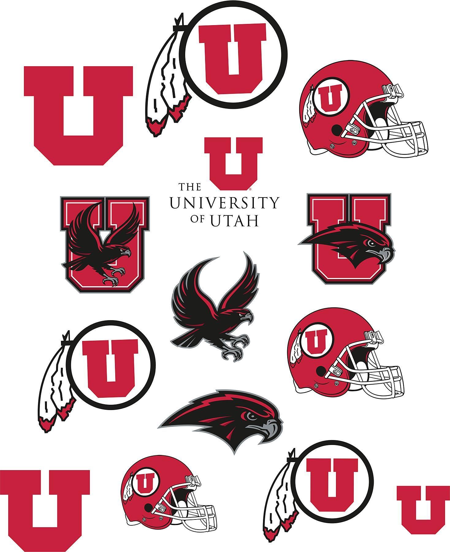 Brewster Wallpaper Utah Utes Logo Fathead Jr