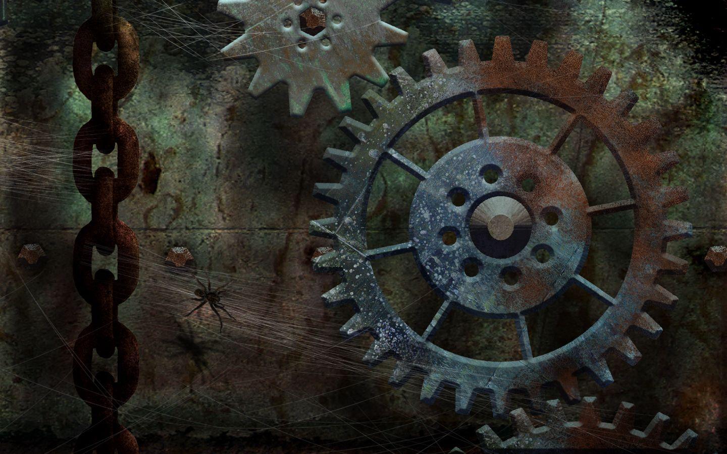 Steampunk Gears Wallpaper Image