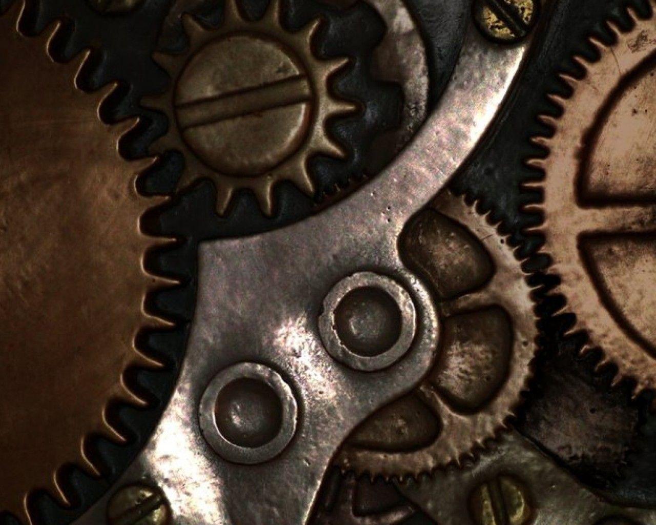 mechanical, cogs lock screen wallpaper 1280x1024 background