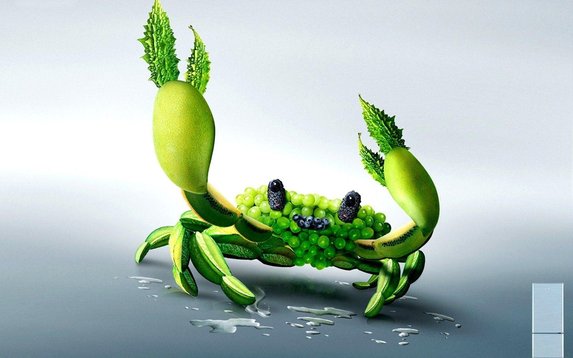 Fruits Crabs wallpaper. Fruits Crabs