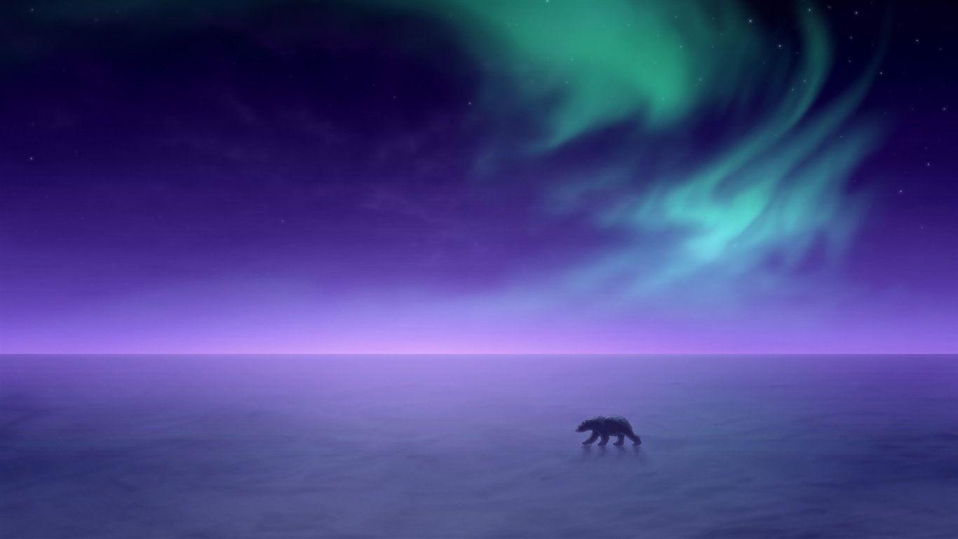 Natural wonders of the Northern Lights HD Wallpaper (2)